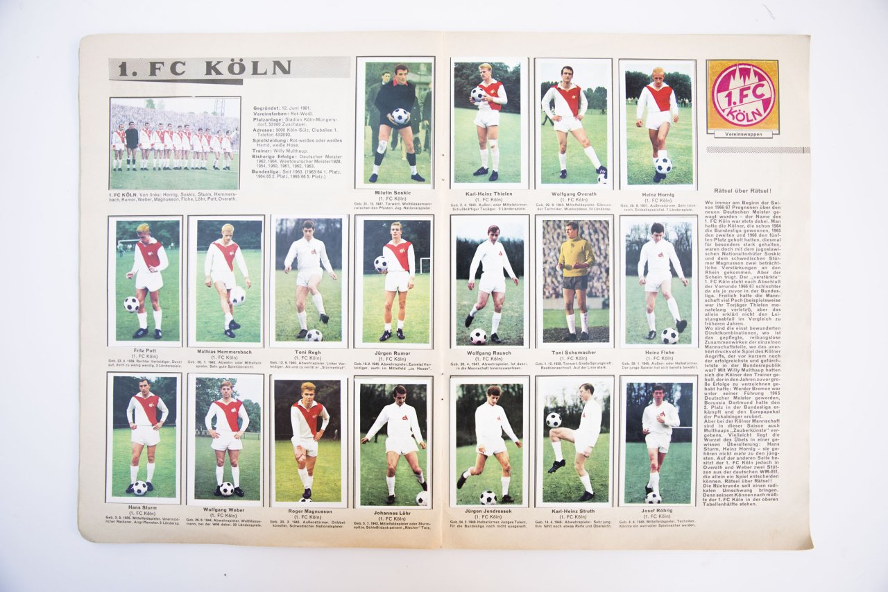 Bundesliga Aces sticker album 1966/67 complete