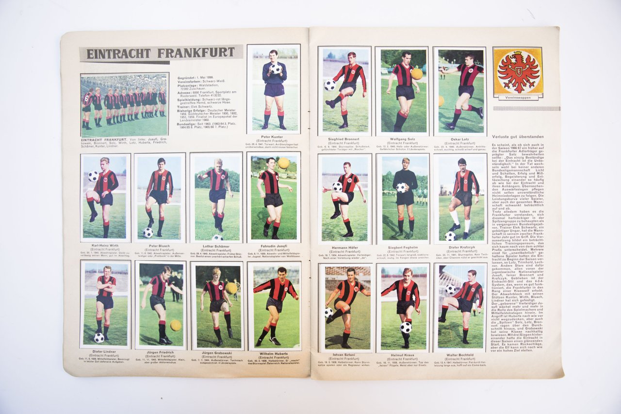 Bundesliga Aces sticker album 1966/67 complete