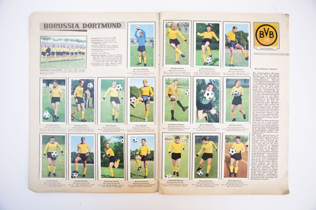 Bundesliga Aces sticker album 1966/67 complete
