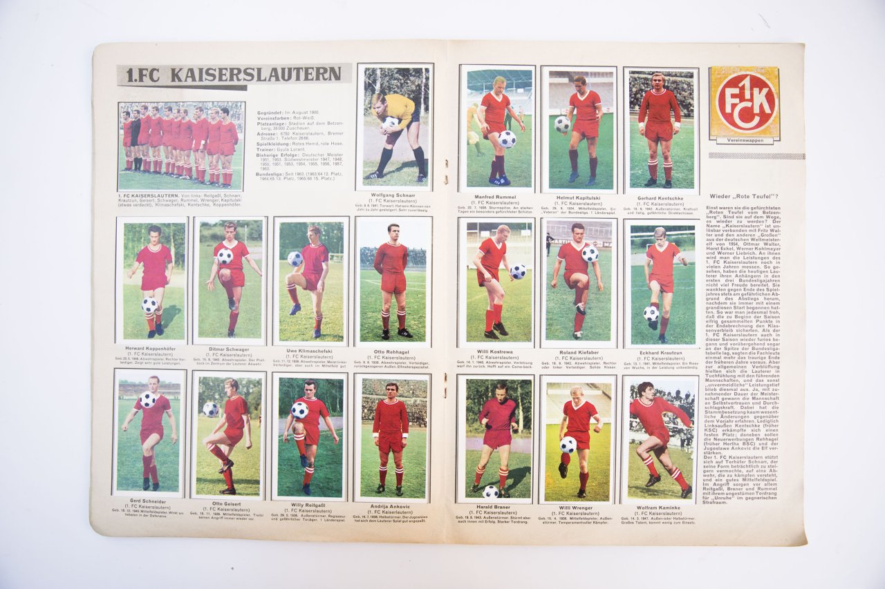Bundesliga Aces sticker album 1966/67 complete