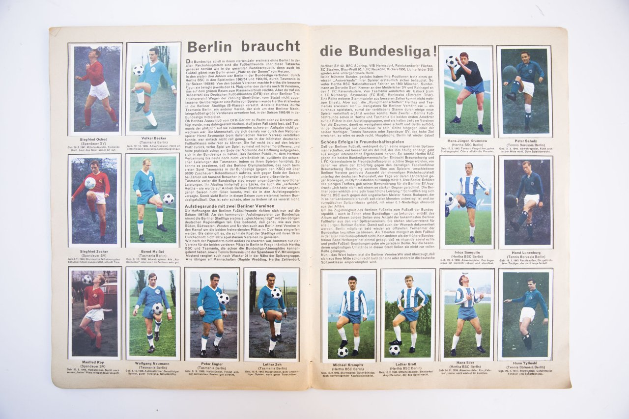Bundesliga Aces sticker album 1966/67 complete