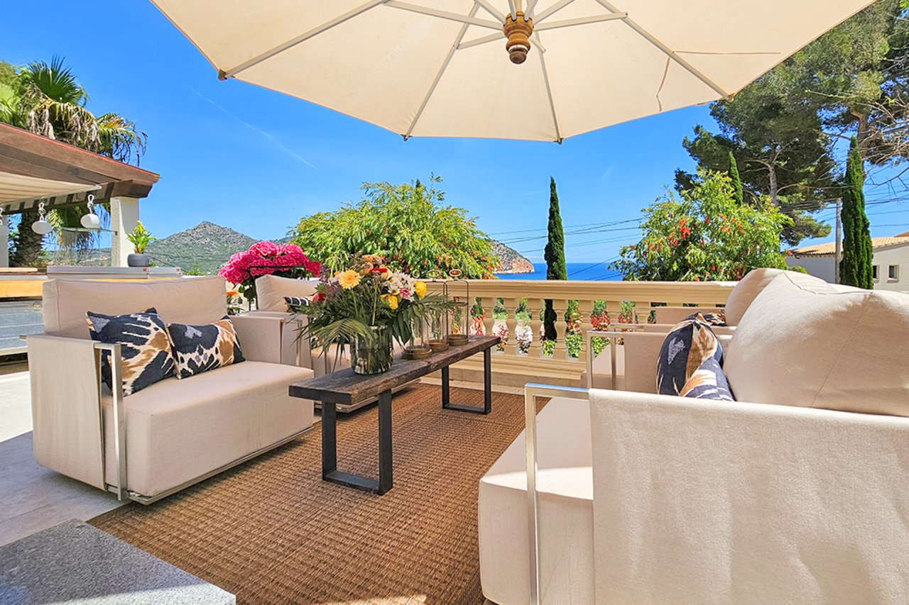 Canyamel: A solo 2 minutos del mar: Elegante finca con 4 dormitorios, piscina y vistas al mar