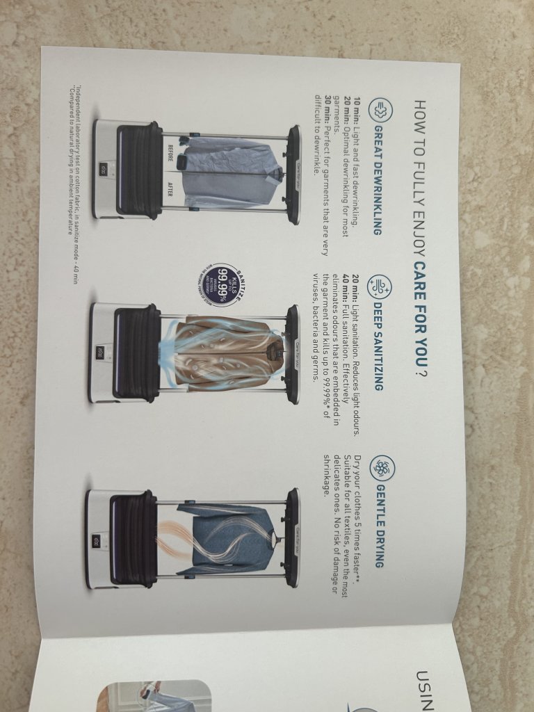 Care For You Rowenta garment care station