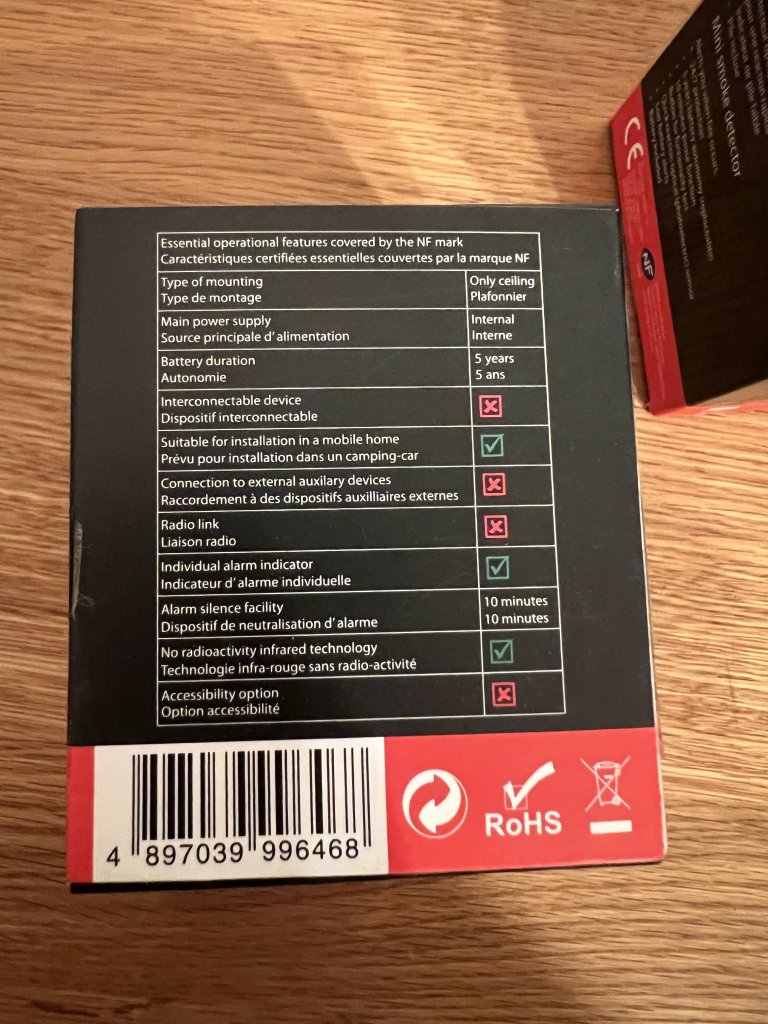 CAVIUS Mini Design Rauchmelder NEU