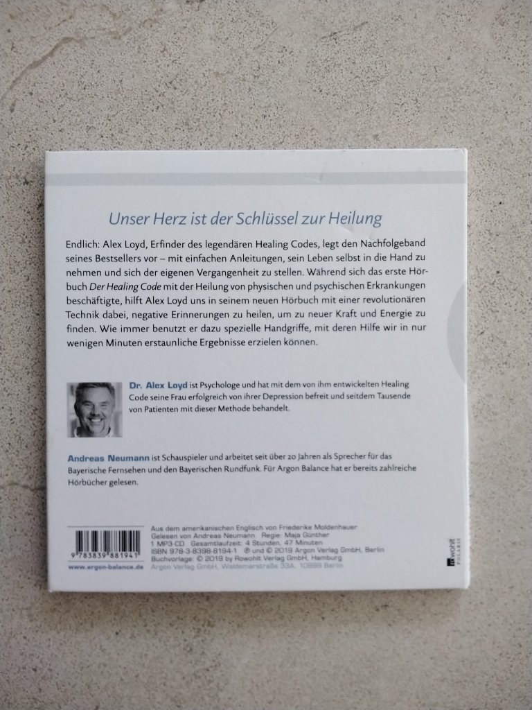 CD / MP3, Alex Loyd Inner Healing, the new Healing Code