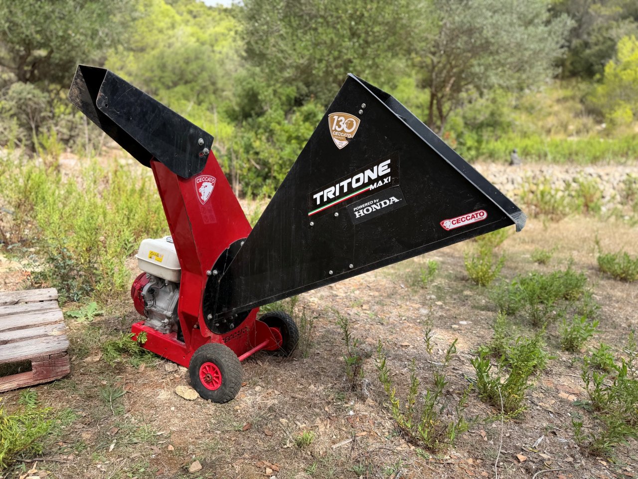 Ceccato Tritone Maxi Professional Chipper Honda GX390 Barely Used (ARTA)