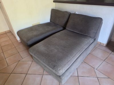 Chaiselongue IKEA gris jaspeado