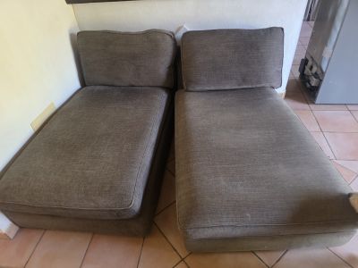 Chaiselongue IKEA gris jaspeado
