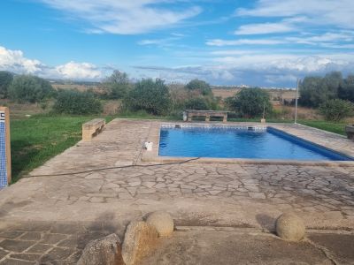 Charmante Parterrefinca mit Pool, Heizung und Grundstück bei Es Llombards - Santanyí