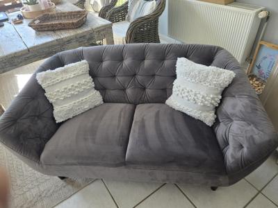 Chesterfield 2er-Sofa, wie neu: Santa Ponza