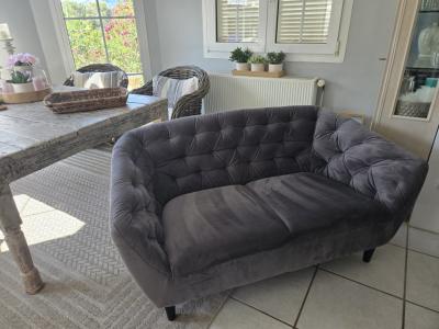 Chesterfield 2er-Sofa, wie neu: Santa Ponza