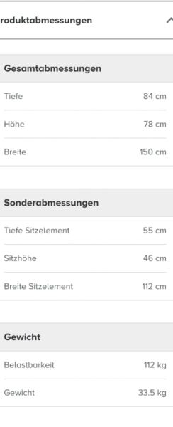 Chesterfield 2er-Sofa, wie neu: Santa Ponza