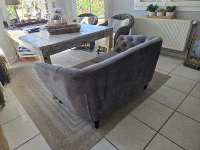 Chesterfield 2er-Sofa, wie neu: Santa Ponza