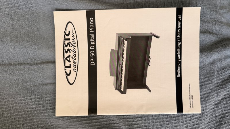 Classic Cantabile DP-50 Digital Piano  88 gewichtete Tasten  inkl. Klavierbank  Top Zustand