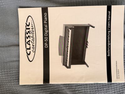 Classic Cantabile DP-50 Digital Piano  88 gewichtete Tasten  inkl. Klavierbank  Top Zustand