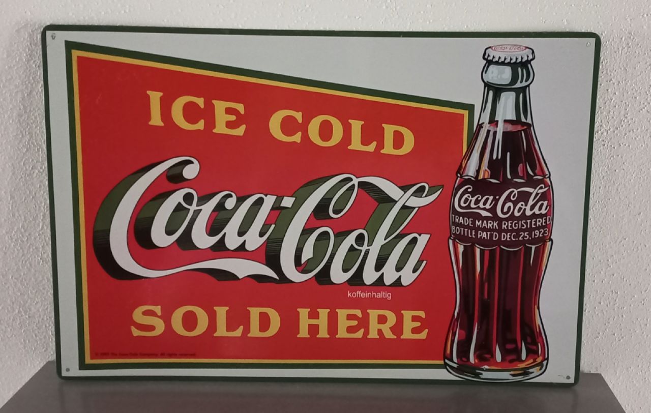 Coca-Cola vintage tin sign