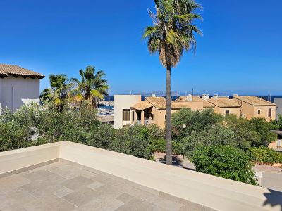 Colònia de Sant Pere: Casa moderna cerca del puerto  Piscina, apartamento independiente y licencia de alquiler vacacional