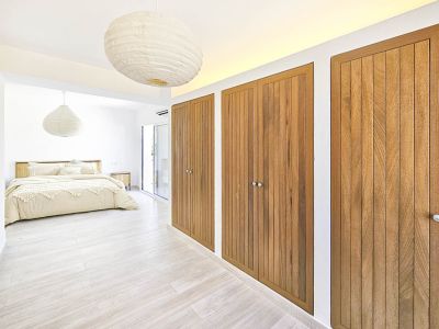 Colònia de Sant Pere: Casa moderna cerca del puerto  Piscina, apartamento independiente y licencia de alquiler vacacional