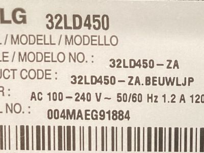 Computer Monitor TV 32 Zoll Modell LG 32LD450 - ZA, Standort Font de Sa Cala