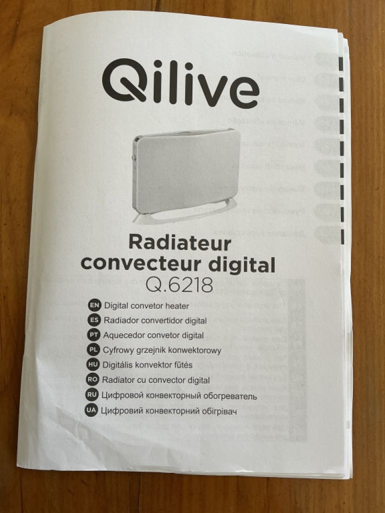 Convector QILIVE Q.6218 Weiß , 2000W, Digital