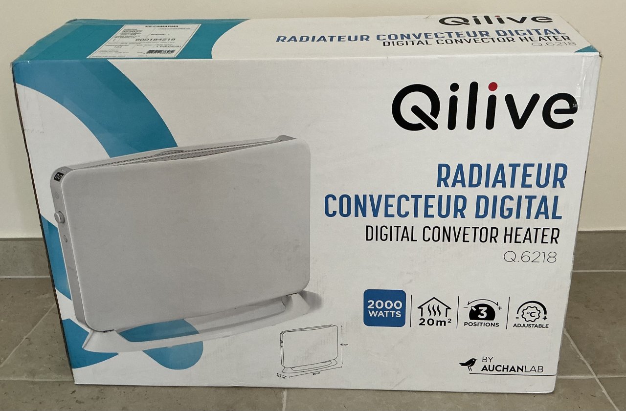 Convector Qilive Q6218 2000W, Weiß Digital wNEU!