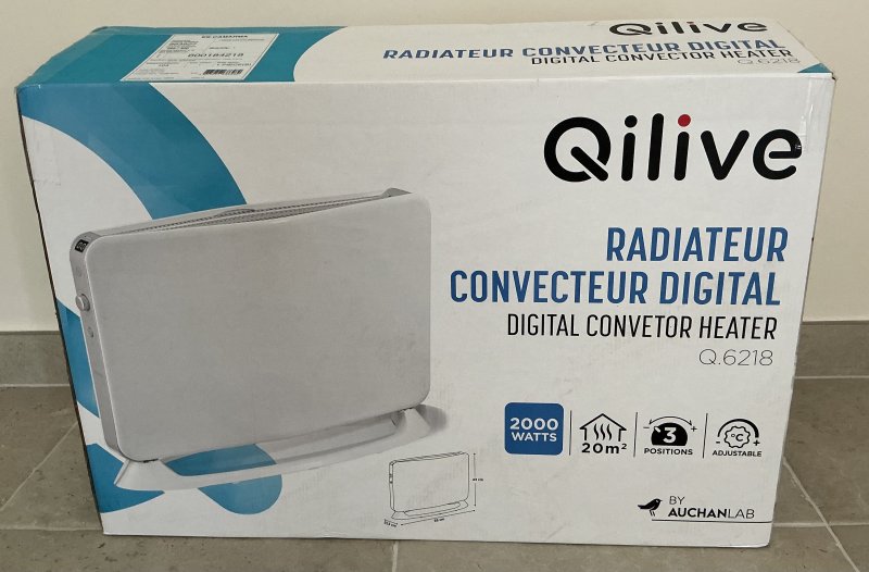 Convector Qilive Q6218 2000W, Weiß Digital wNEU!