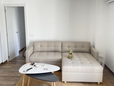 Couch beige mit Schlaffunktion