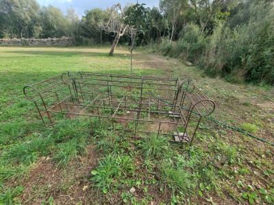 Couch sofa wrought iron for terrace or garden