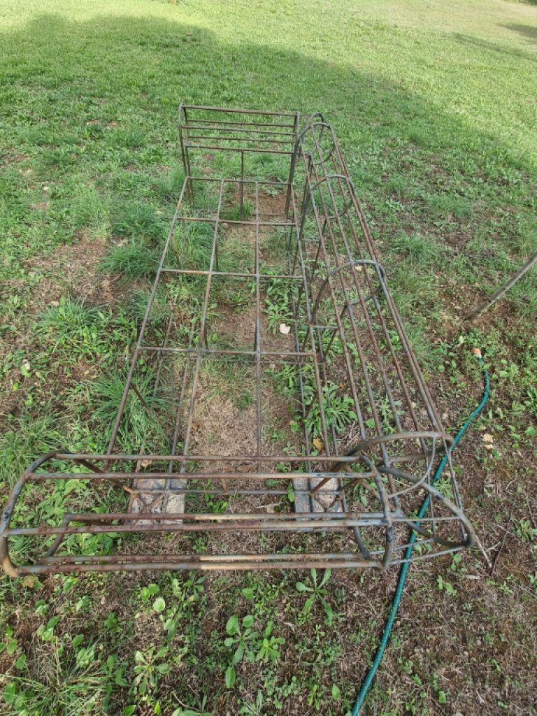 Couch sofa wrought iron for terrace or garden