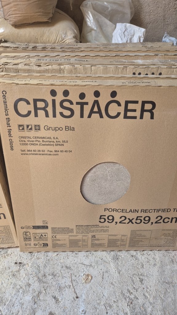 Cristacer Terranova beige Fliesen für Außen, 59,2x59,2