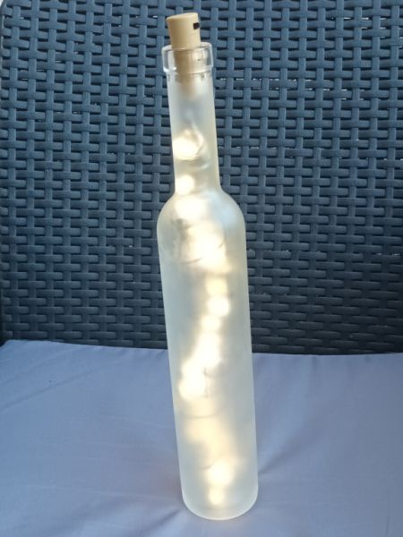 Deko für  Innen und Aussen: Ausgefallene Lichterflaschen mit Batteriebetrieb