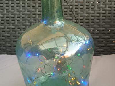 Deko für  Innen und Aussen: Ausgefallene Lichterflaschen mit Batteriebetrieb