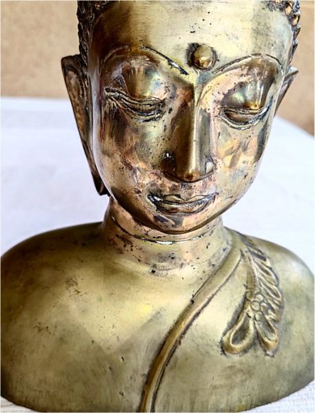 Busto decorativo de Buda de Gilde Handwerk – Estilo antiguo – 34 cm