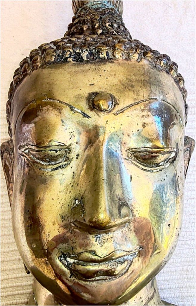 Busto decorativo de Buda de Gilde Handwerk – Estilo antiguo – 34 cm