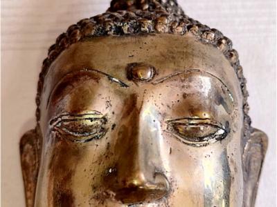 Busto decorativo de Buda de Gilde Handwerk – Estilo antiguo – 34 cm