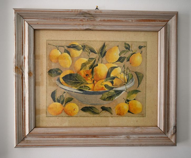 Conjunto decorativo de cuadros "motivos de jardín mediterráneo"