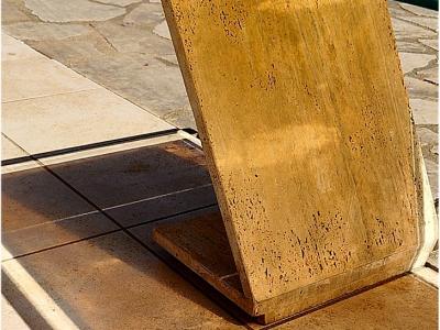 Design-Couchtisch 70er/80er Postmodern – Beton & Rauchglas – 3-in-1 Design