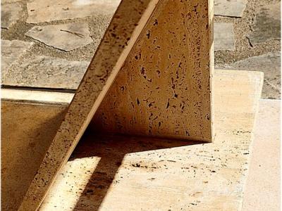 Design-Couchtisch 70er/80er Postmodern – Beton & Rauchglas – 3-in-1 Design