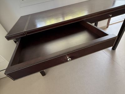 Designer Lederschreibtisch Ernest