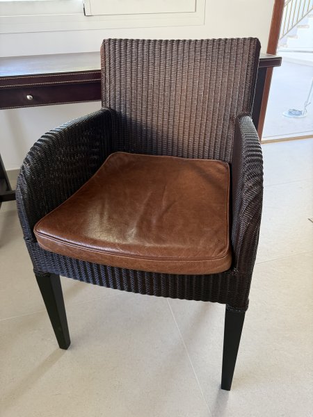 Designer Lederschreibtisch Ernest