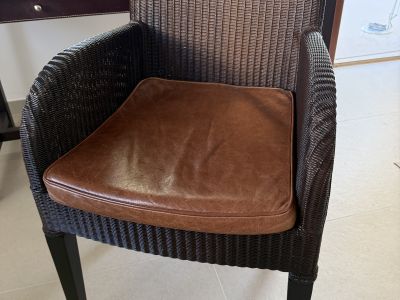 Designer Lederschreibtisch Ernest