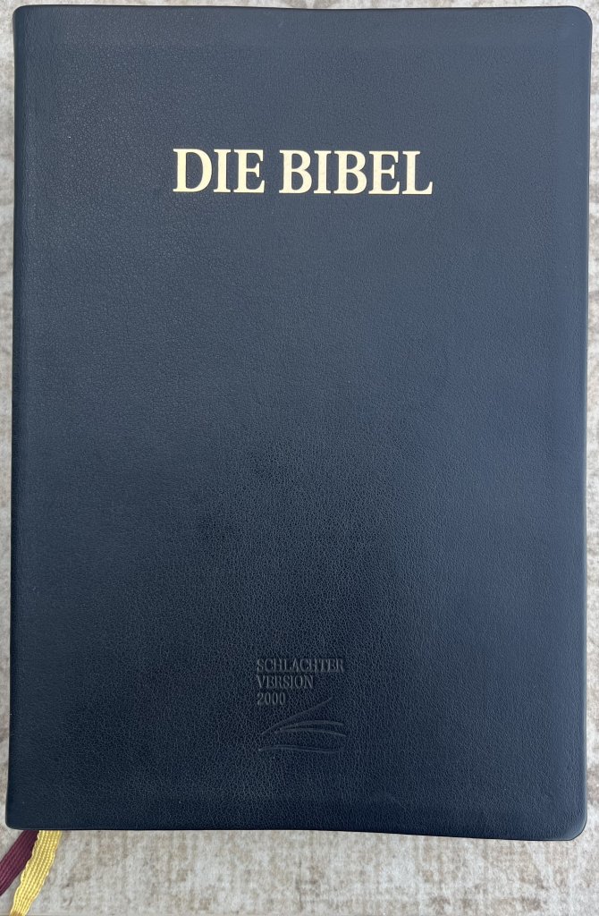 Die Bibel - Schlachter - Schwarzer Kalbsleder-Einband