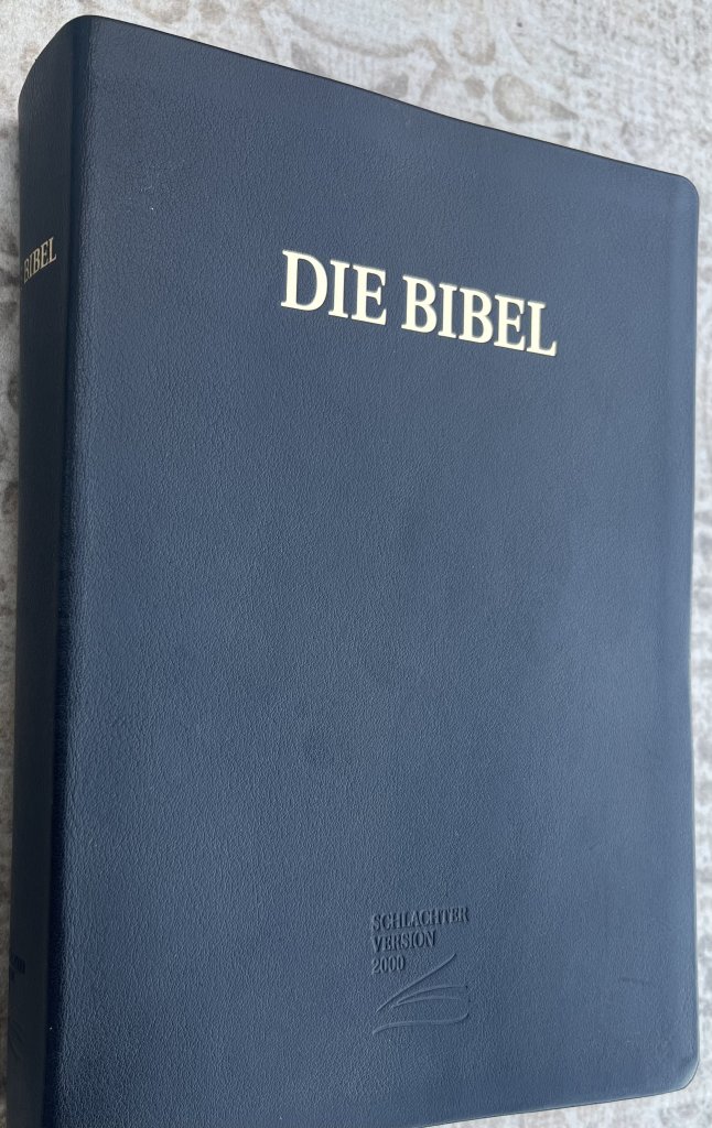Die Bibel - Schlachter - Schwarzer Kalbsleder-Einband