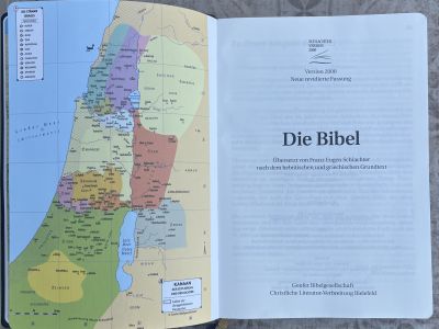 Die Bibel - Schlachter - Schwarzer Kalbsleder-Einband