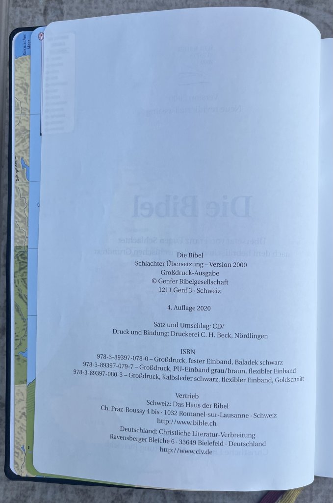 Die Bibel - Schlachter - Schwarzer Kalbsleder-Einband