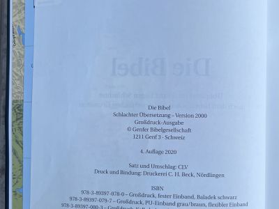 Die Bibel - Schlachter - Schwarzer Kalbsleder-Einband