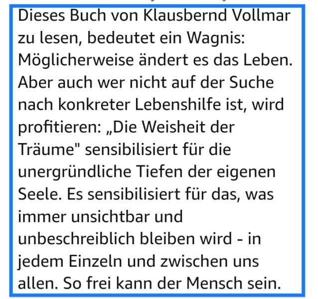 DIE Weisheit der TRÄUME