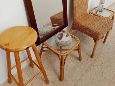 Diverse kleine Rattan Möbel IDEAL FÜR FINCA