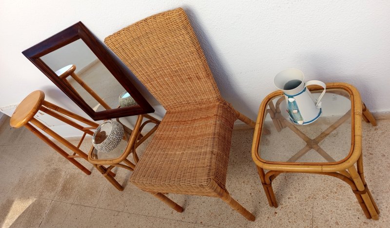 Diverse kleine Rattan Möbel IDEAL FÜR FINCA