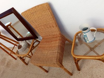 Diverse kleine Rattan Möbel IDEAL FÜR FINCA